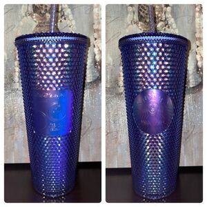 Starbucks Disney 50th Anniversary Iridescent Aurora Studded Bling Tumbler